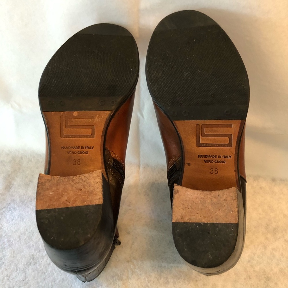 Gorgeous Italian Designer~ Leather Boots by Luigi Spago ~  US 7.5 ~ Europe EU 38 - Picture 3 of 13
